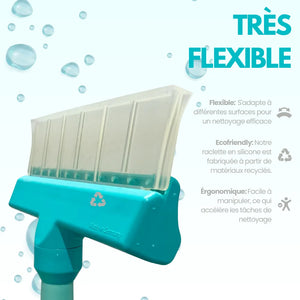 AquaBLADE™ – Kit Raclette à Vitres en Silicone Recyclable