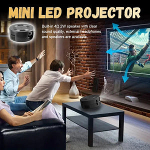 Mini projecteur LED portable HD 1080P