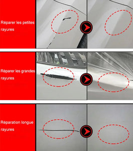 Cire de réparation des rayures de voiture