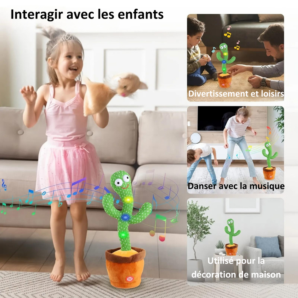 RigoloCactus- Jouet en Peluche Éducatif et divertissant